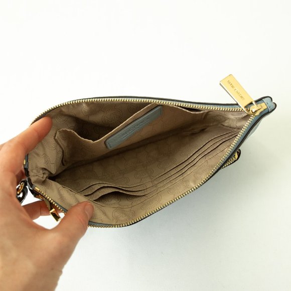 Michael Kors Pebbled Leather Double Zip Wristlet - Picture 3 of 3